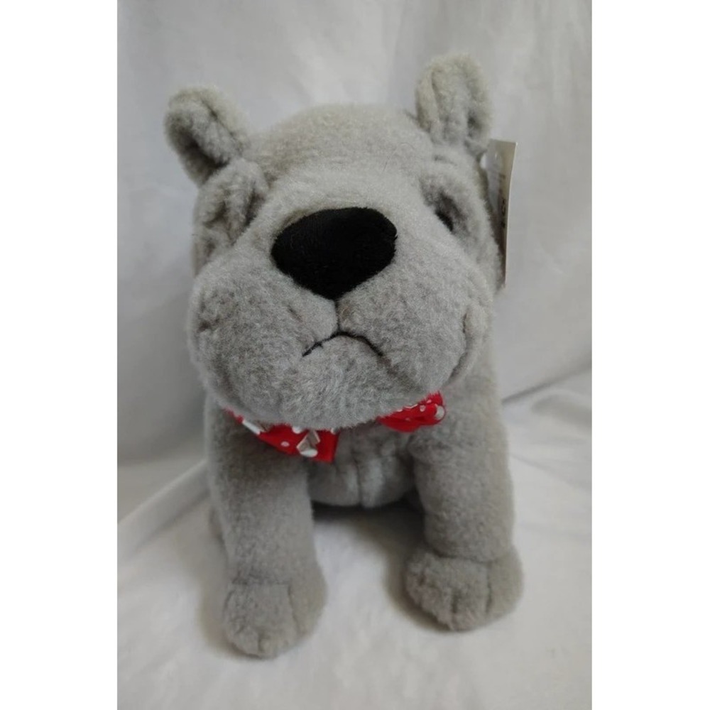 Dan Dee Valentine's Day Gray Dog Plush - 12" - NWT NEW